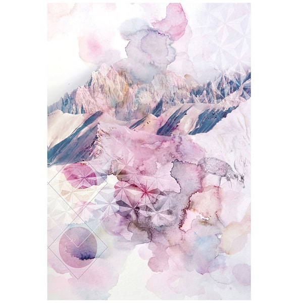 Hope Bainbridge Dusk I Print 40cm x 30cm Rosa/Vit Pink/White 40cm x 30cm