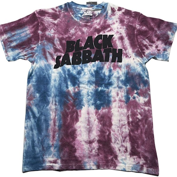 Black Sabbath Unisex Vuxen Wavy Logo T-Shirt L Blå/Röd Blue/Red L