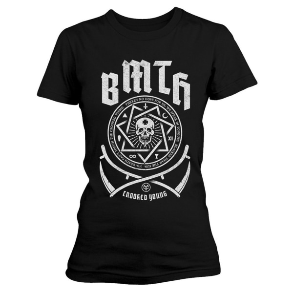 Bring Me The Horizon Crooked T-shirt dam/dam XXL svart Black XXL