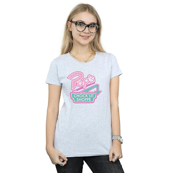 Riverdale Dam/Kvinnor Pop's Chock'lit Shoppe Bomull T-shirt L Sports Grey L