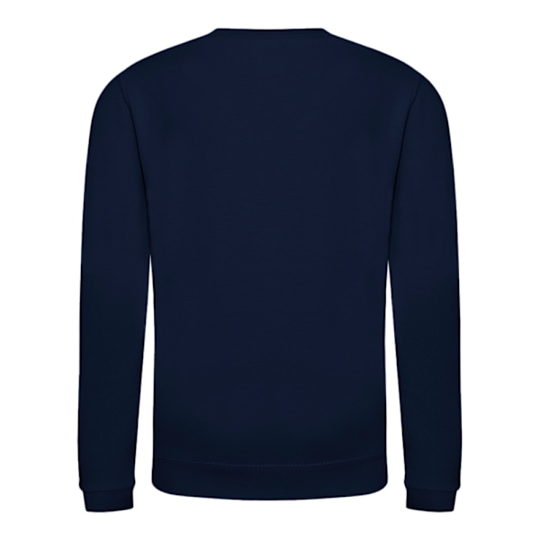 AWDis Just Hoods Barn/Barn Plain Crew Neck Sweatshirt 7-8 New French Navy 7-8 Years