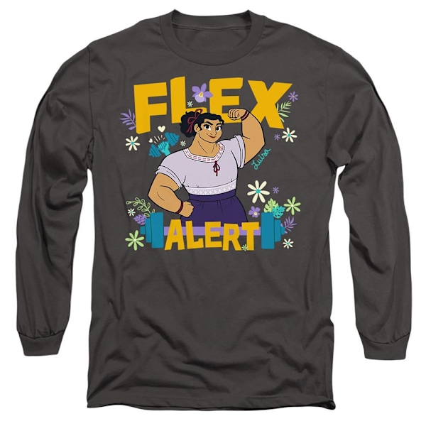 Encanto Unisex Vuxen Flex Alert Luisa T-Shirt L Gråmelerad Charcoal L
