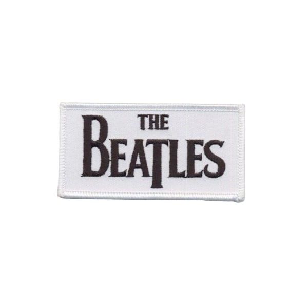 The Beatles Drop T-logotyp strykjärnsmärke One Size Vit/Svart White/Black One Size