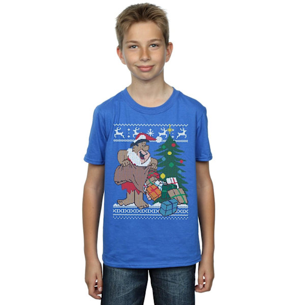 The Flintstones Boys Jul Fair Isle T-Shirt 12-13 År Kunglig Blå Royal Blue 12-13 Years