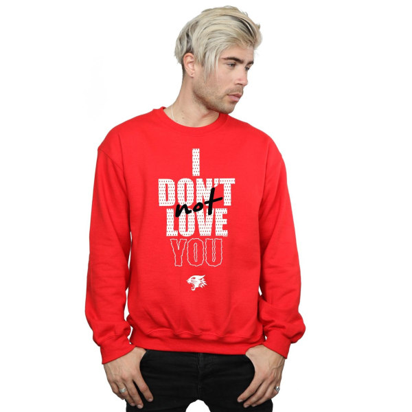 Disney Mens High School Musical The Musical Not Love You Sweats Red L