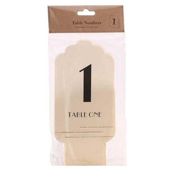 Apac Stripe Bordsdekoration (12-pack) One Size Elfenben/Guld Ivory/Gold One Size
