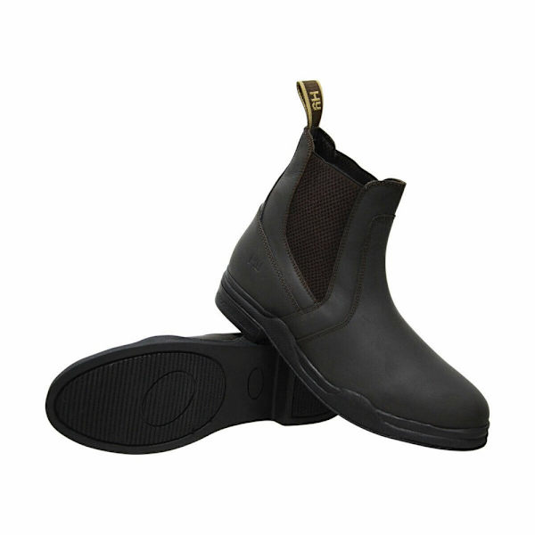 HyLAND Unisex Vuxen Läder Jodhpur Stövlar 9 UK Svart Black 9 UK
