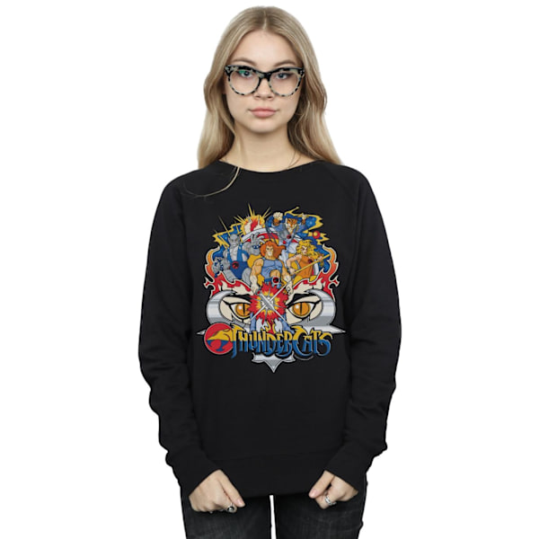 Thundercats Dam/Damer Action Group Shot Sweatshirt M Svart Black M