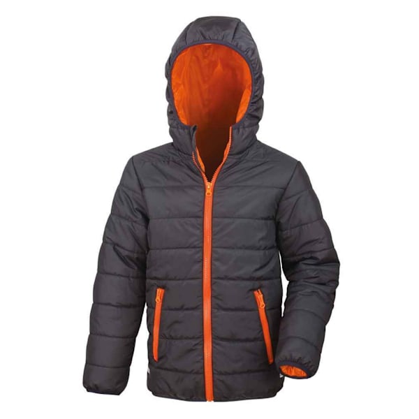 Result Core Barn/Barn Soft Padded Jacka 2-3 År Svart/Orange Black/Orange 2-3 Years