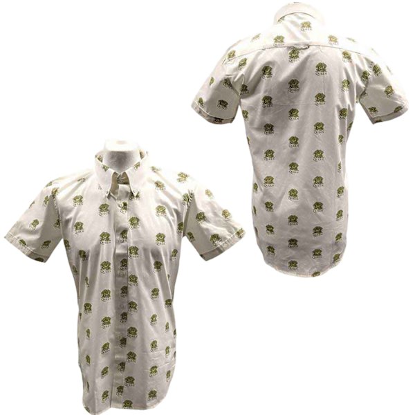 Queen Unisex Vuxen All-Over Print Skjorta M Vit White M