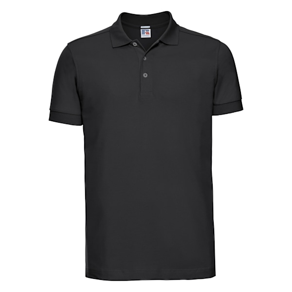 Russell Herr Stretch Kortärmad Poloskjorta L Svart Black L