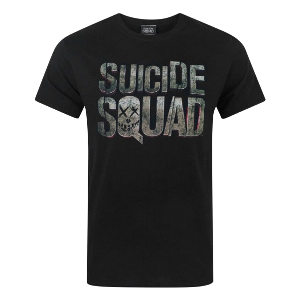 Suicide Squad Logotyp för män T-shirt M Svart Black M
