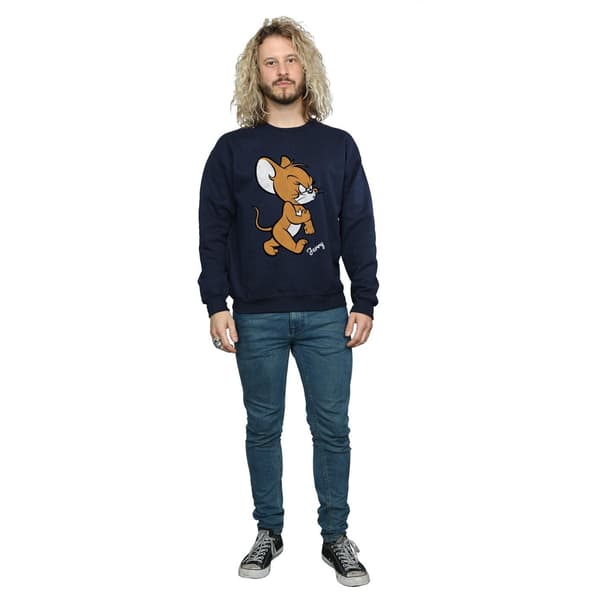 Tom and Jerry Herrtröja Angry Mouse i bomull M Marinblå Navy Blue M