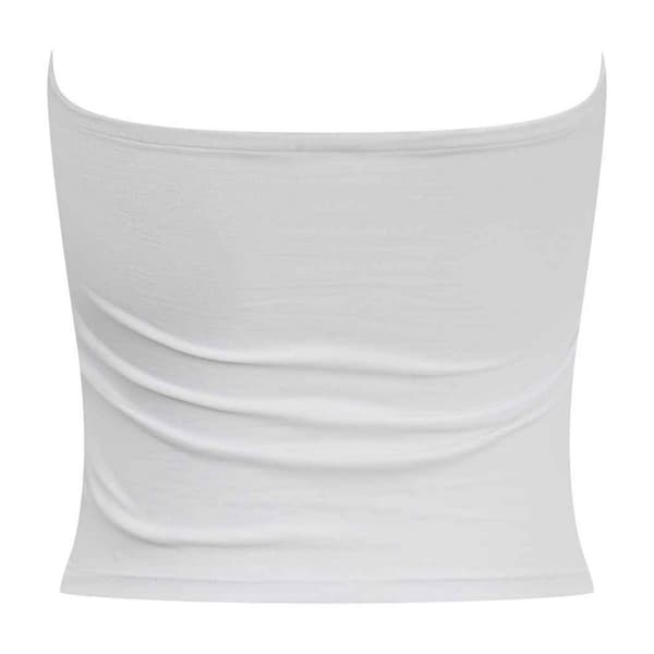 SF Dam/Dam Bandeau Crop Top M Vit White M