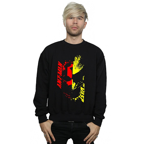 Marvel Herr Ant-Man And The Wasp Split Face Sweatshirt S Svart Black S