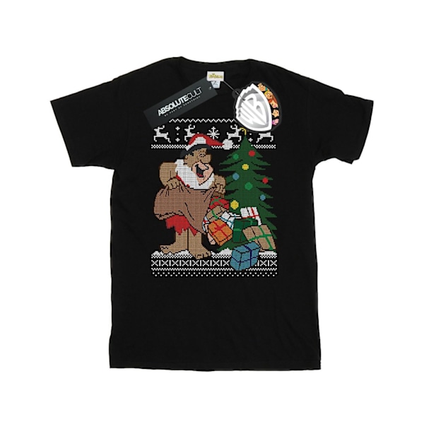 The Flintstones Herr Jul Fair Isle T-shirt S Svart Black S