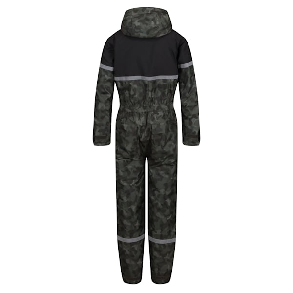 Regatta Barn/Barn Rancher Camo Vattentät Overall 7-8 År Black 7-8 Years