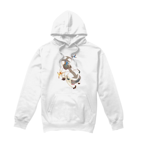 Avatar: The Last Airbender Herr Hang On Appa Hoodie M Vit White M