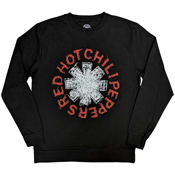 Red Hot Chilli Peppers Unisex Vuxen Scribble Asterisk Sweatshirt Black L