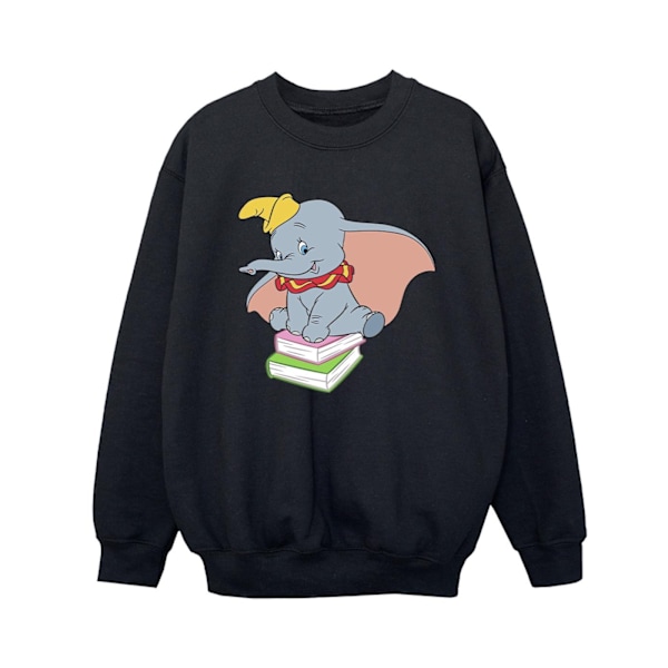 Disney Boys Dumbo Sitter På Böcker Sweatshirt 5-6 År Svart Black 5-6 Years