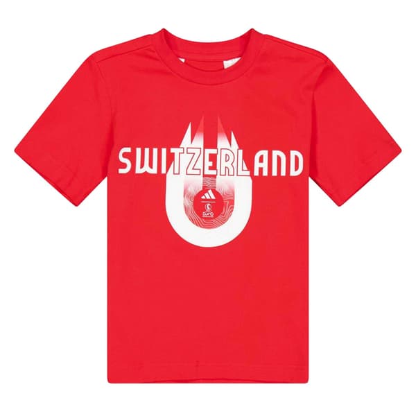 Adidas Barn/Kids Schweiz Performance T-shirt 13 år Ruby Red 13 Years