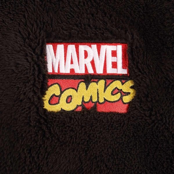 Marvel Comics Unisex Vuxen Klassisk Logotyp Badrock S-M Svart Black/Red S-M