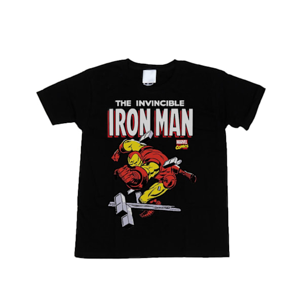 Marvel Boys Iron Man Smash T-shirt 7-8 år Svart Black 7-8 Years
