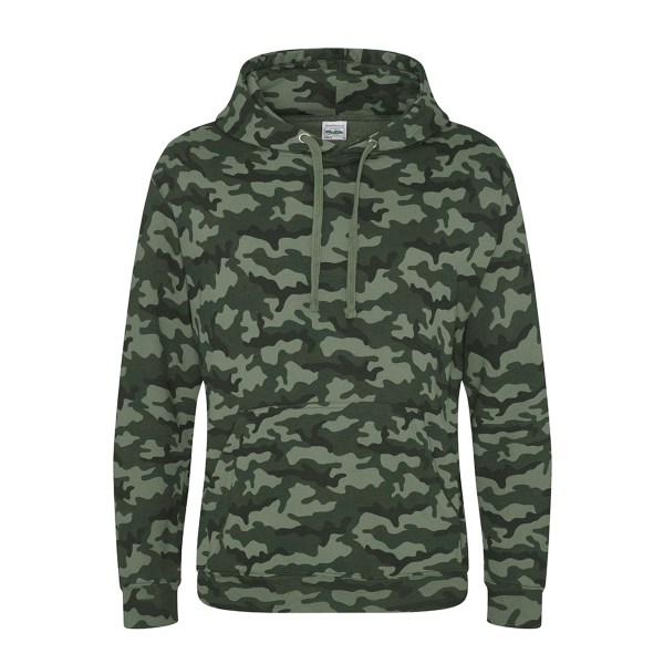 Awdis Herr Camouflage Hoodie M Grön Camo Green Camo M