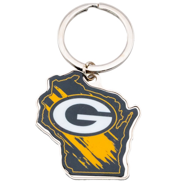 Green Bay Packers State Nyckelring En Storlek Mörkgrön/Guld/Vit Dark Green/Gold/White One Size