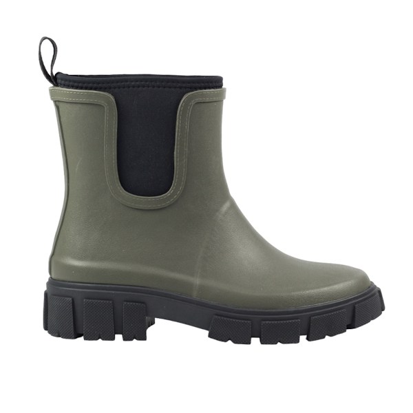 Lazy Dogz Dam/Kvinna Lake Ankle Wellington Stövlar 8 UK Oliv Olive 8 UK