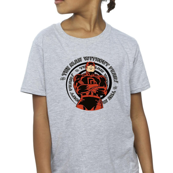 Marvel Girls Comics Daredevil Spiral Bomull T-shirt 12-13 år Sports Grey 12-13 Years