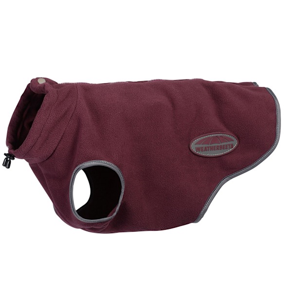 Weatherbeeta Comfitec Fleece Zipped Dog Jacket 65cm Maroon/Grey Maroon/Grey 65cm