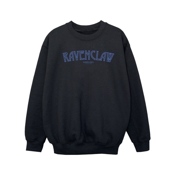 Harry Potter Flickor Ravenclaw Logotyp Sweatshirt 5-6 År Svart Black 5-6 Years
