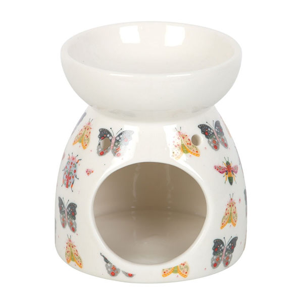 Something Different Floral Bug Oljebrännare One Size Vit/Multic White/Multicoloured One Size