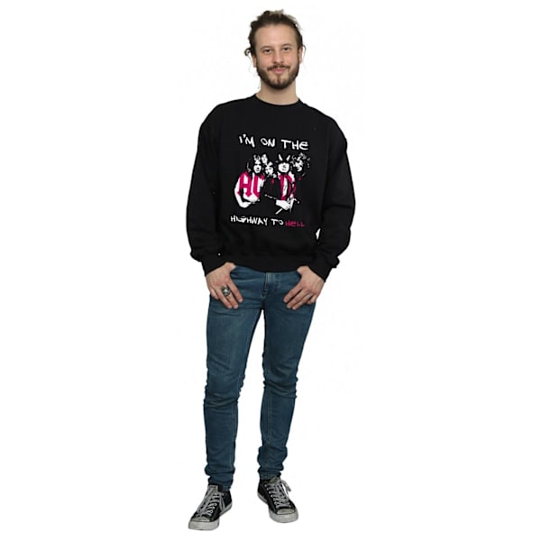 AC/DC Herr I´m On The Highway To Hell Sweatshirt M Svart Black M
