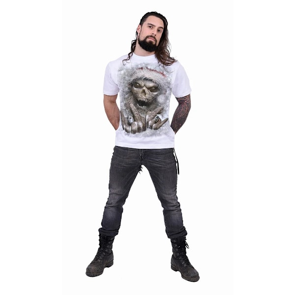 Spiral Direct Unisex Vuxen Rock Santa T-Shirt S Vit White S