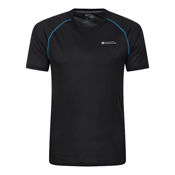 Mountain Warehouse Aero II T-shirt med korta ärmar för män, 4XL, svart Black 4XL