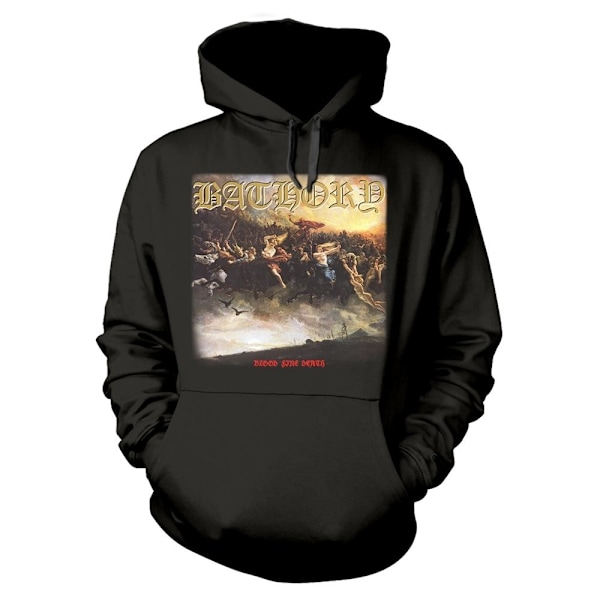 Bathory Unisex Vuxen Blod Eld Död Hoodie M Svart Black M