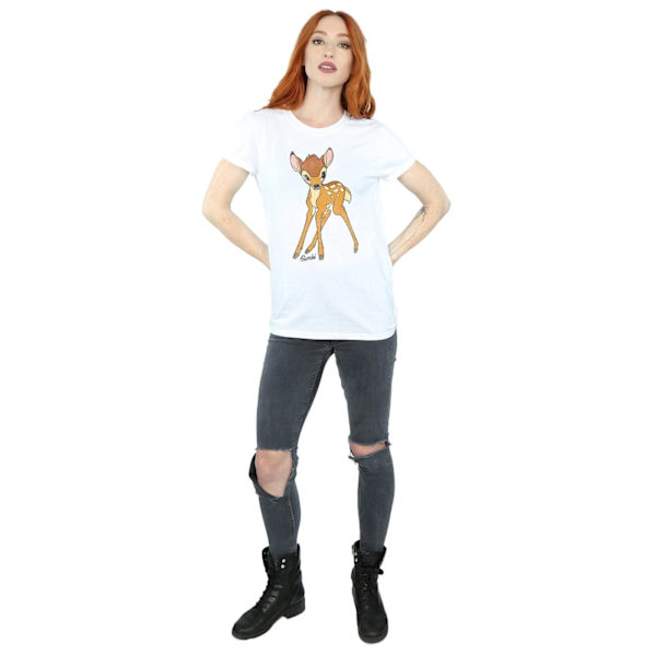 Bambi Dam/Dam Cotton Boyfriend T-Shirt L Vit White L