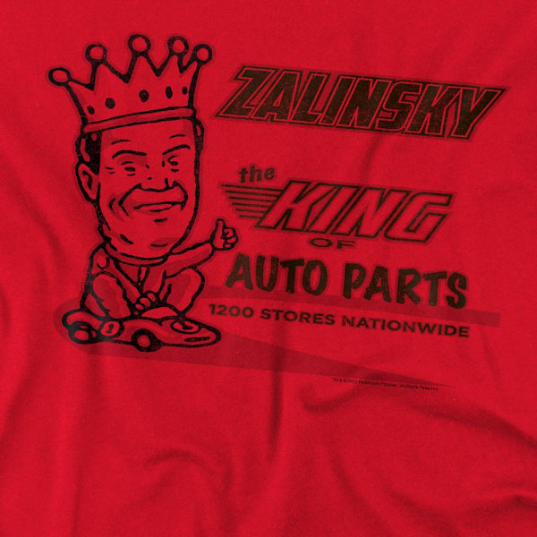 Tommy Boy Herr Zalinsky Auto T-Shirt 4XL Röd Red 4XL