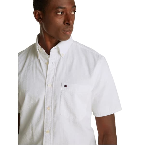 Tommy Hilfiger Herr Regular Skjorta S Optic White Optic White S