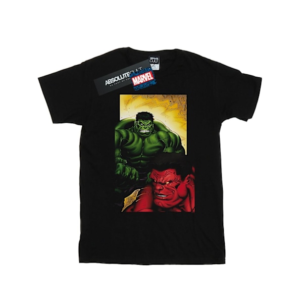 Marvel Herr Röd Hulk Vs Grön Hulk T-Shirt L Svart Black L