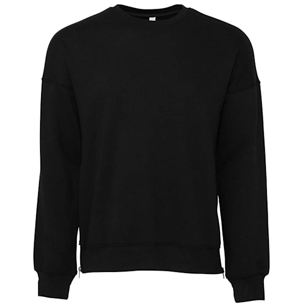 Bella + Canvas Unisex Drop Shoulder Sweatshirt XL DTG Svart DTG Black XL