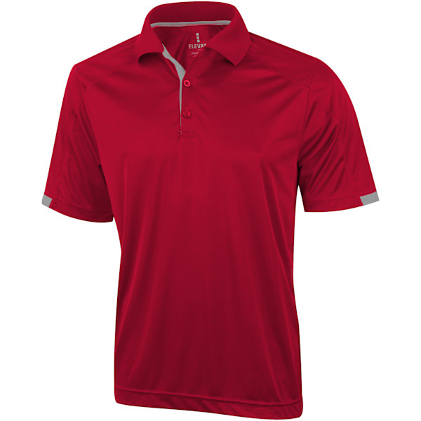 Elevate Mens Kiso Kortärmad Polo XS Röd Red XS