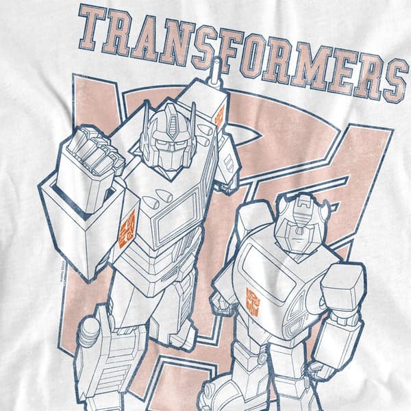 Transformers Unisex Vuxen Generations Optimus Prime & Bumblebee White L