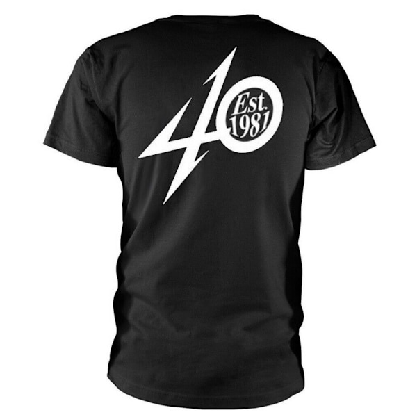 Metallica Unisex Vuxen 40-årsjubileum Garage Baktryck Cotto Black S