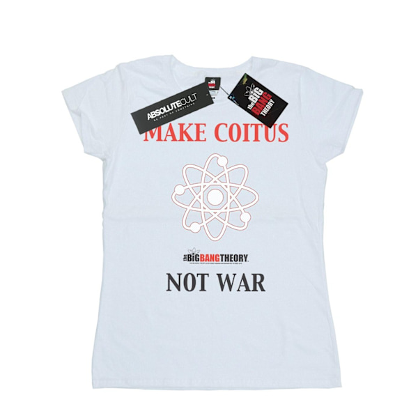 The Big Bang Theory Dam/Damer Make Coitus Not War Bomull T-shirt White L