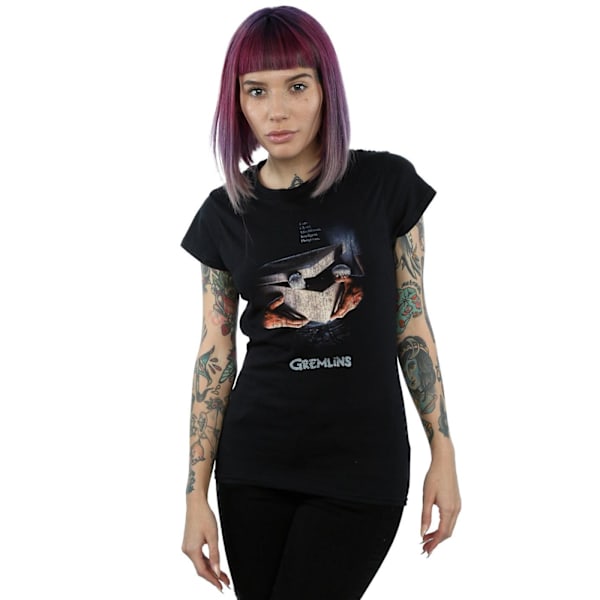 Gremlins Dam/Damer Gizmo Distressed Poster Bomull T-shirt X Black XXL