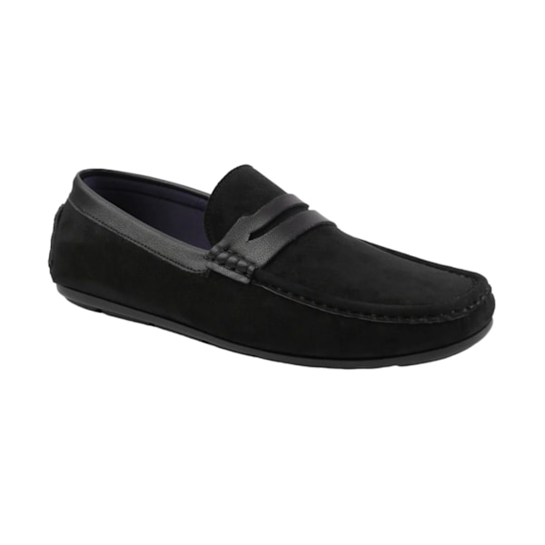 Where's That From Alfie mockasiner i mocka för män, 7 UK, svart Black 7 UK