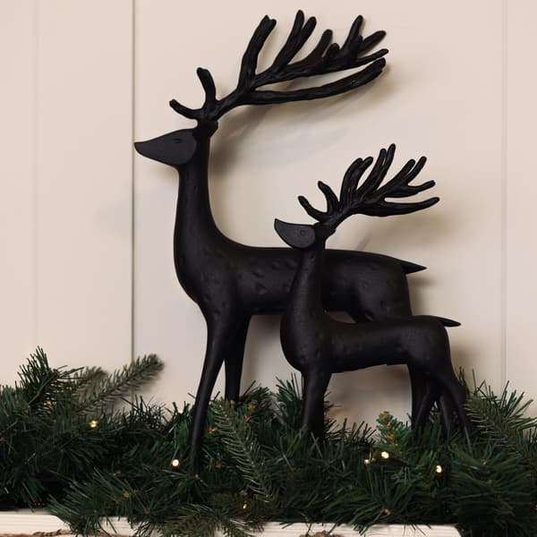 Svart hjortfigur - 12 One Size Svart Black One Size